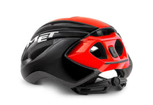 Indlæs billede til gallerivisning MET Hjelm Strale Sort Rød Panel/Glossy S (52-56 cm) Road