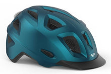 Indlæs billede til gallerivisning MET Hjelm Mobilite Teal Blå Metallic/Mat M/L (57-60 cm)