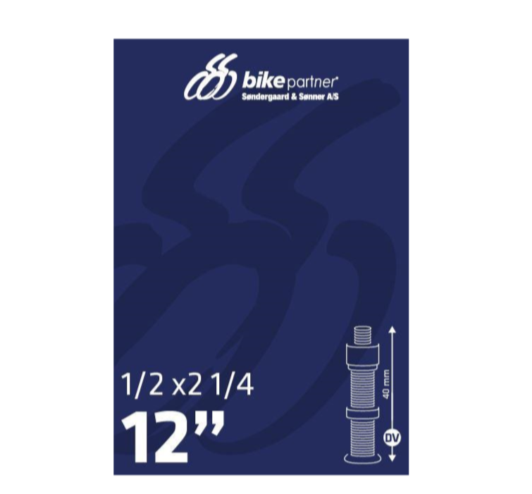 BikePartner Slange 12x1/2x2 1/4 DV40 47/62-203 / 12x1,75-2,10